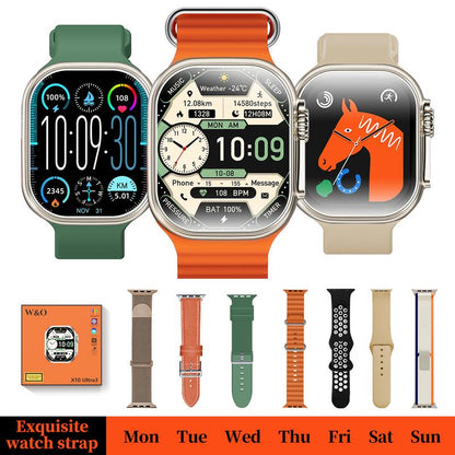 2026 Smart Watch for Men Women, Upgraded Smartwatch(Answer/Make Call), 2.02"HD Fitness Watch Wit 100+ Sport Modes, IP67 Waterproof, Fitness Tracker Watch with Calls/Messages/Notifications, with 7 Watch Bands