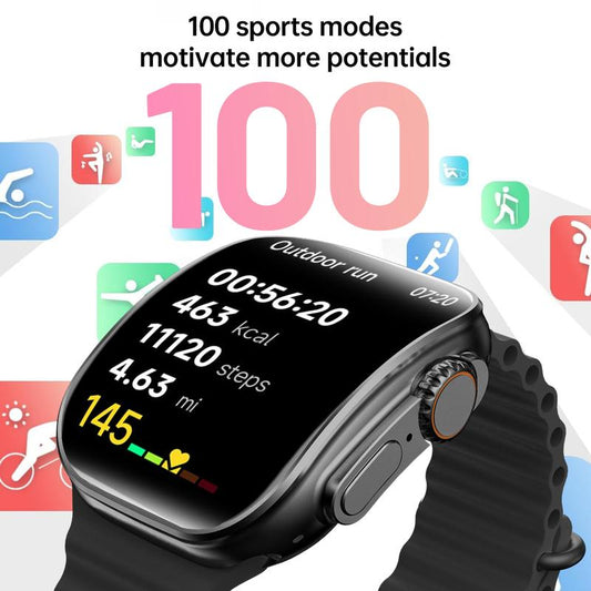 2026 Smart Watch for Men Women, Upgraded Smartwatch(Answer/Make Call), 2.02"HD Fitness Watch Wit 100+ Sport Modes, IP67 Waterproof, Fitness Tracker Watch with Calls/Messages/Notifications, with 7 Watch Bands