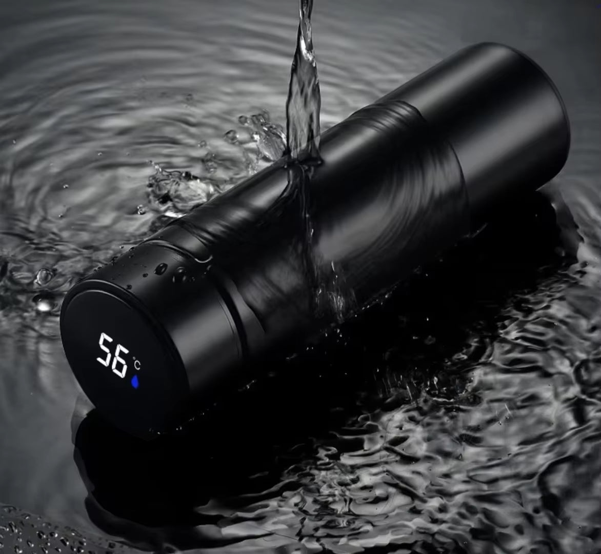 Temperature Measuring Vacuum Thermos Cup 304 Stainless Steel Portable Heat Preservation 6-12 Hours Smart Bottle Boiling Water